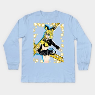 Kagamine Rin Bring it on! version Kids Long Sleeve T-Shirt